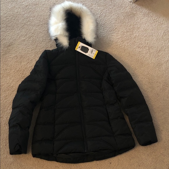 Nautica Jackets & Blazers - Nautica Women's Black Puffer Coat with Faux Fur Trim
